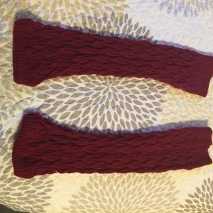 💥🎯Dark red knit leg warmers 🧶🦵🏽🔥